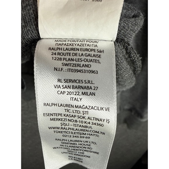 Polo Ralph Lauren Velour Quarter Zip Sweatshirt Pullover Gray Women Size XXL EUC - Picture 10 of 12